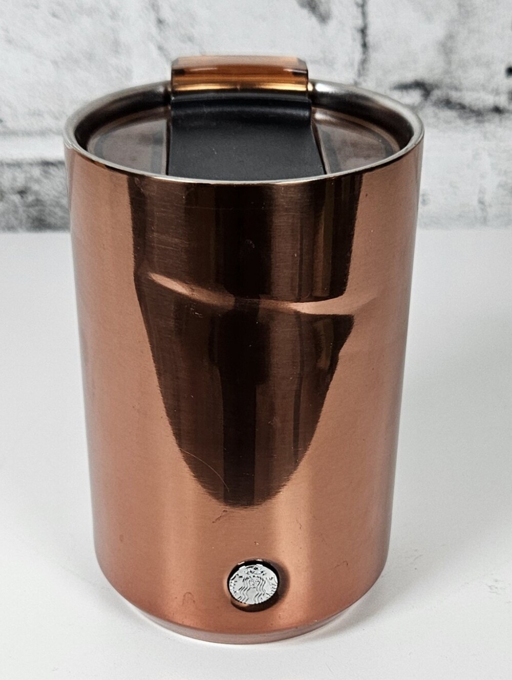 Starbucks Copper Rose Gold Stainless Steel Tumbler Travel Mug 12 oz